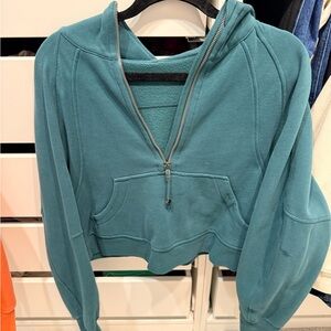 lululemon athletica Teal Scuba Half-Zip Hoodie
